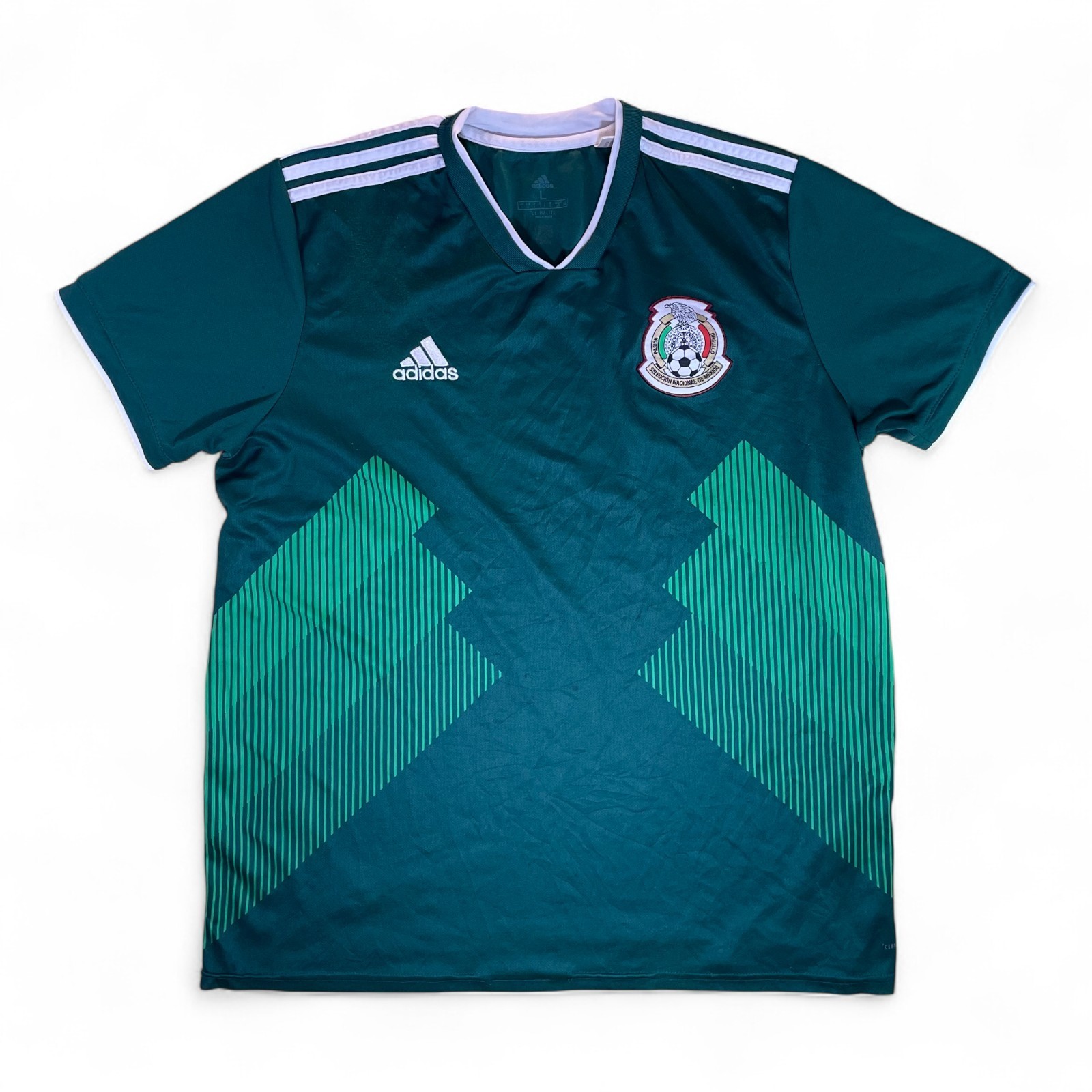 2018-19 Mexico Home Football Shirt Soccer Jersey Adidas Original Mens Large
