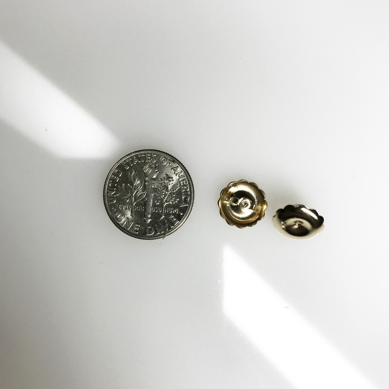 14k Replacement Earring Backs Screw Extra Jumbo Big Stud Solid Gold