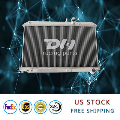 DH Racing Aluminum Radiator For 2004-2011 Mazda RX-8 GT R3 4-Door 1.3L MT 2 Row