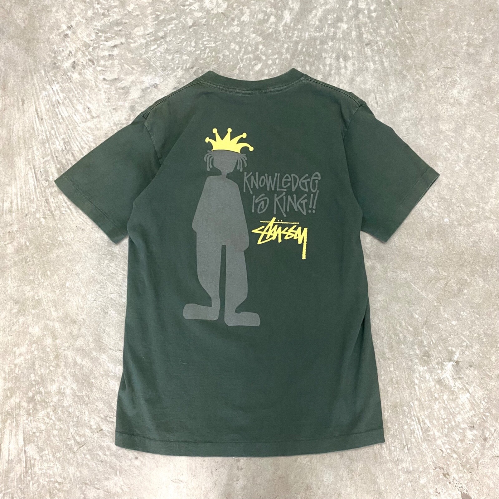 VTG 90s Stussy Knowledge Is King T USA Graphic Spellout Surf VTG 90s Stussy Knowledge Is King T USA Graphic Spellout Surf