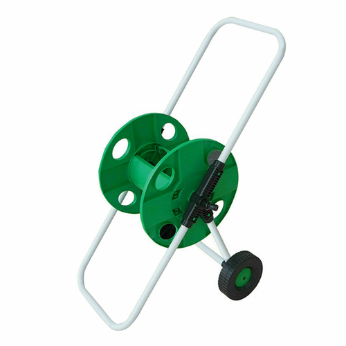Water Hose Pipe Reel Holder Garden Hose Storage Cart Pipe Carrier Wheels