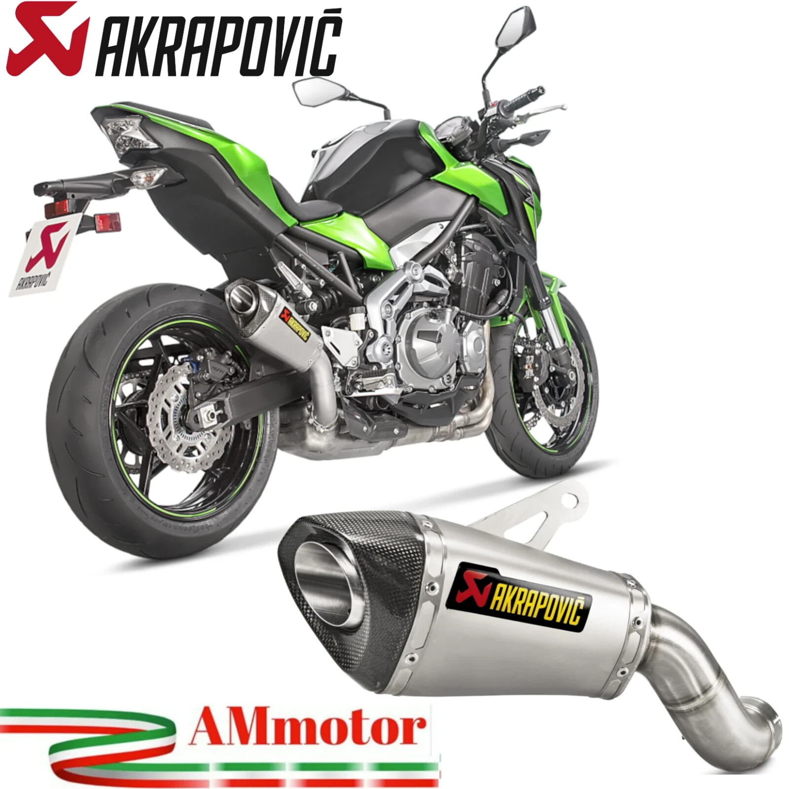 Akrapovic Kawasaki Z 900 2017 Exhaust For Motorcycle
