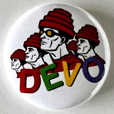 DEVO (BAND) - BUTTON PIN BADGE (1'' / 25mm)