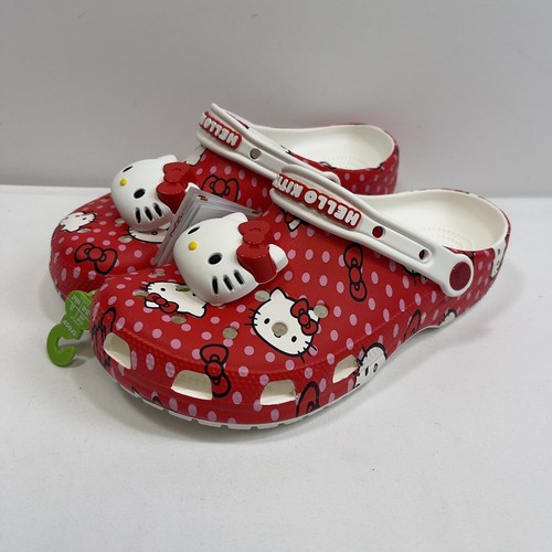 Hello Kitty Crocs Classic Clogs Women's 9 - Men's 7