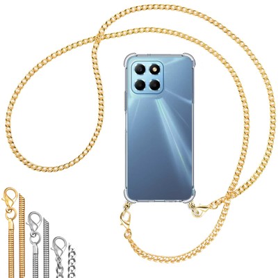 Handykette (Metallkette) für Honor X8 5G Umhängehülle mit Band Case
