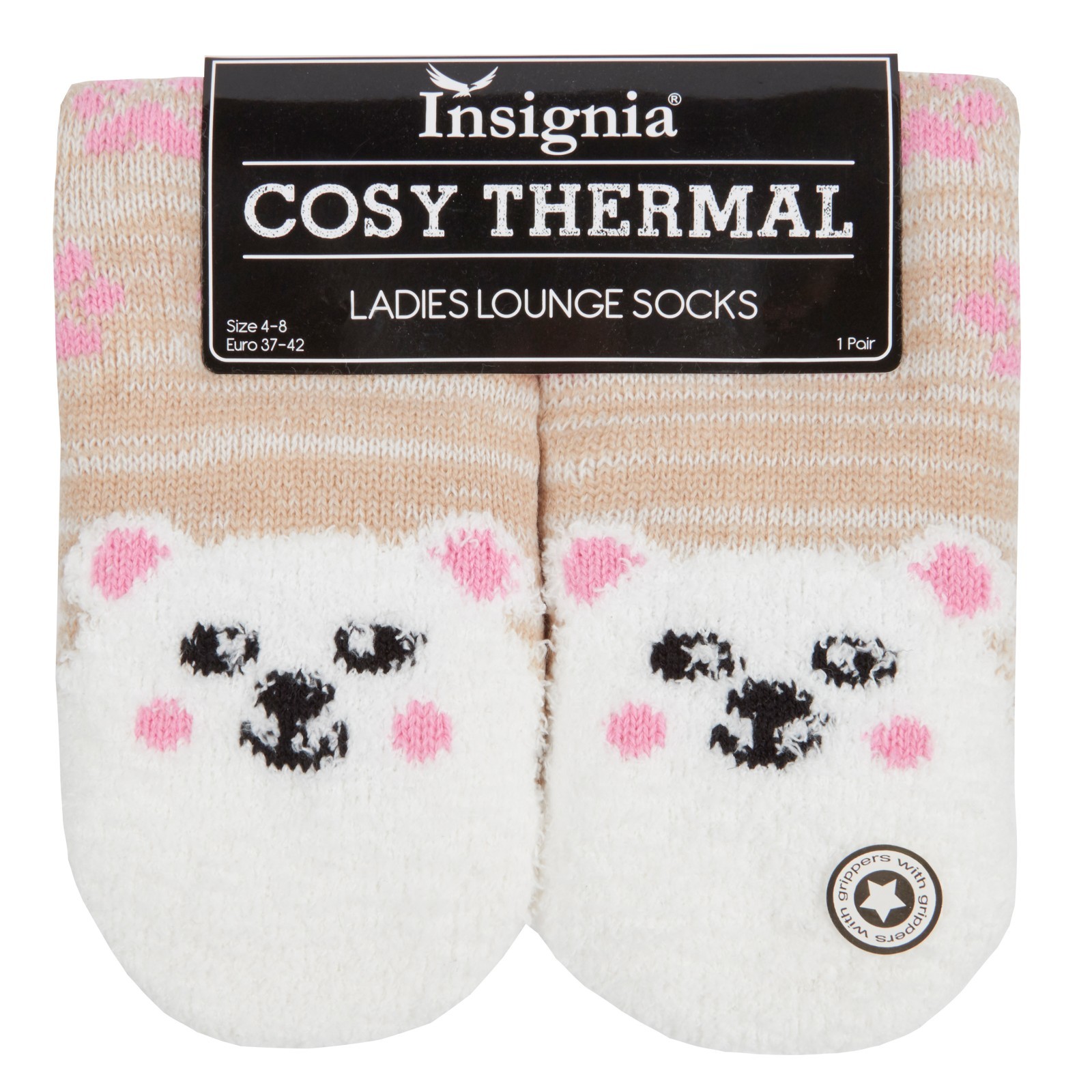 ladies womens sherpa lined lounge Slipper Socks gripper thermal novelty