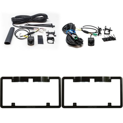 Alpine Multi-View HDR Front/Rear Cameras with License Plate Frames
