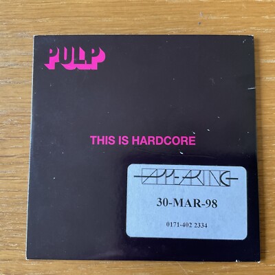 PULP CD This Is Hardcore Promo Copy Island Records HARDCORE 1 Promotional