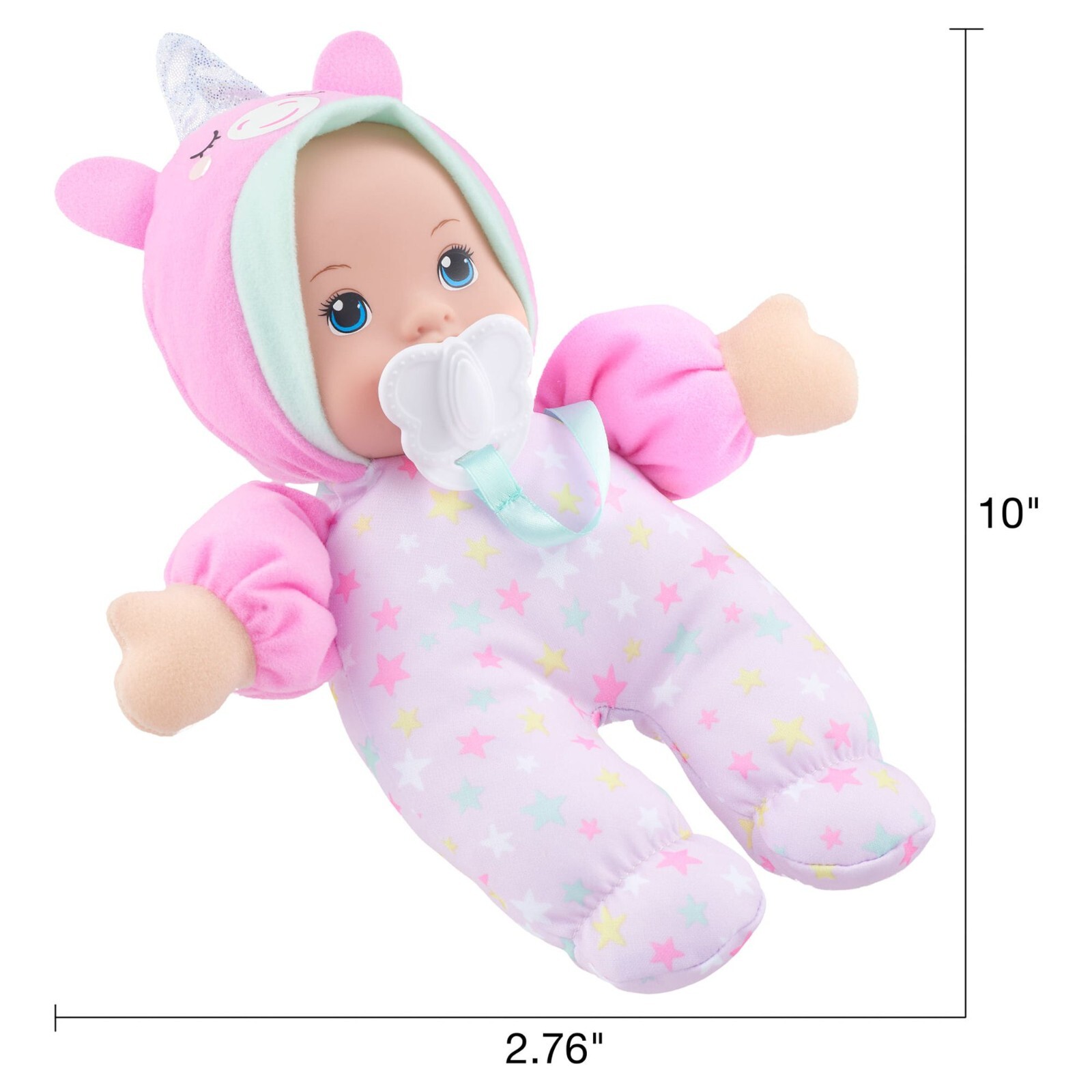My Sweet Love 10-Inch Soft Baby Doll with Pacifier & Unicorn Outfit, Light Skin