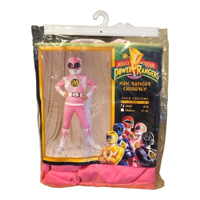 Vintage Disguise Kids Pink Power Rangers Costume Size S 1994 *No Mask*
