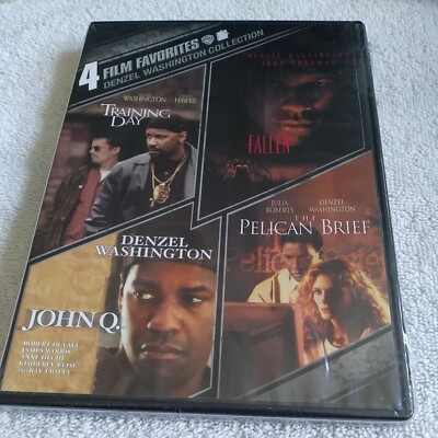 4 Film Favorites: Denzel Washington - Brand New - DVD John Q Training Day Fallen