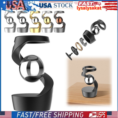 Gravity Defying Kinetic Desk Toy, Executive Kinetic Spinning