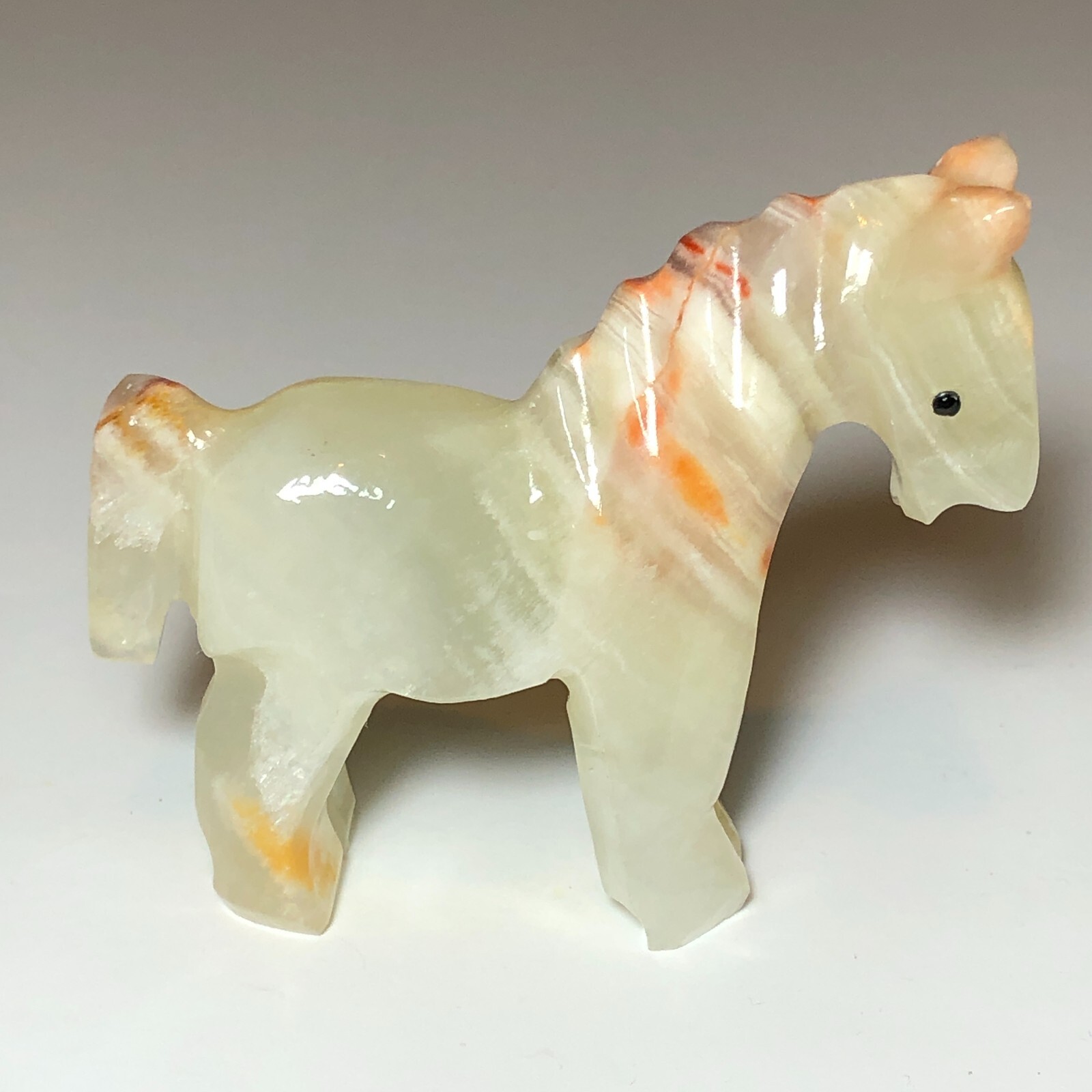大理石と三頭の馬 (Marble and Tri-Horses) Vintage Hand Carved