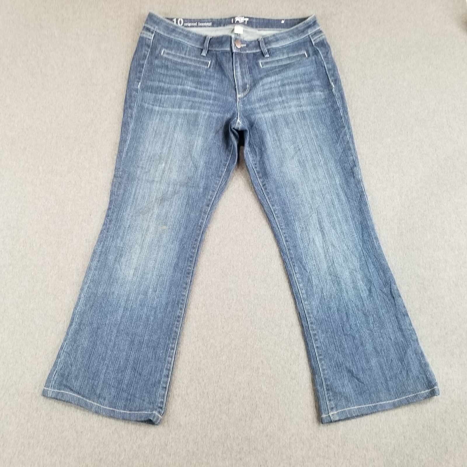 Loft Jeans Women's Sz 10 Original Bootcut Trousers Blue Dark Wash Nice Quality