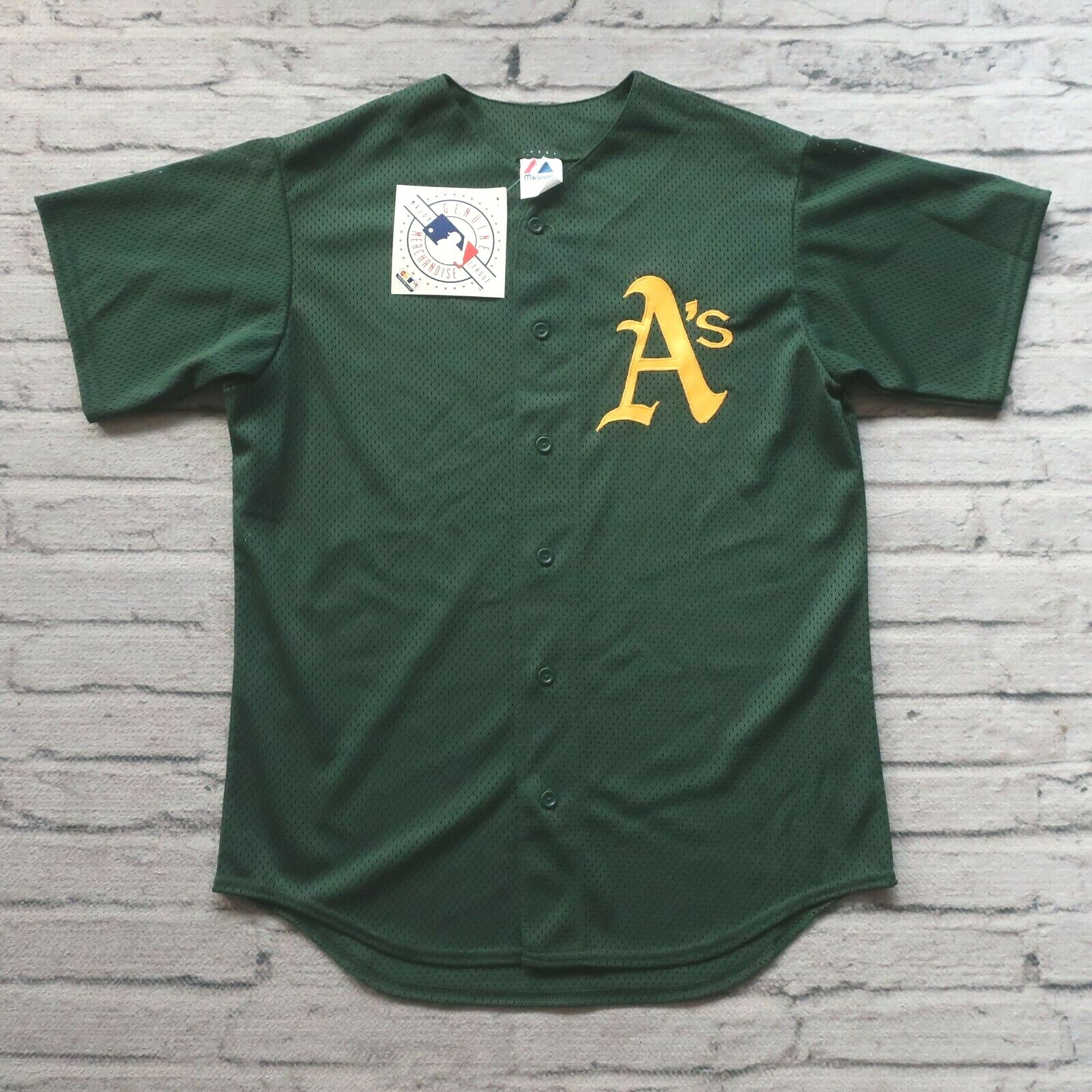 Majestic - 未使用新品！オークランドアスレチックス 公式ユニフォーム Vintage MLB Baseball Majestic Oakland A's Athletics MLB