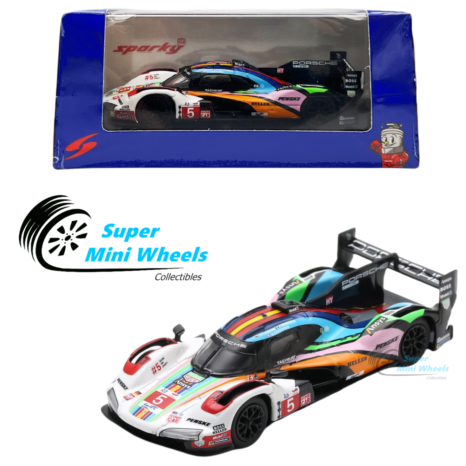 ミニカー 1/43 Spark Porsche 963 Penske LM 2023 Spark 1:43 Porsche 963 #6 24h LeMans 2023 Porsche Penske
