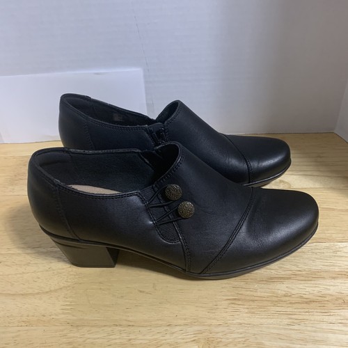 Clarks Ultimate Comfort Collection womens block heel black