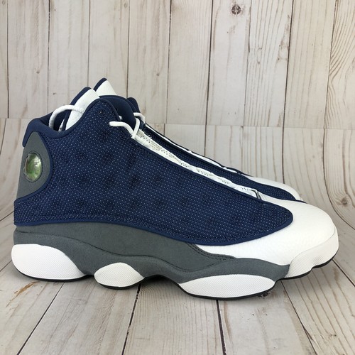 jordan retro 13 flint white blue gray