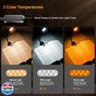 Gritin 16 LED Rechargeable Book Light for Reading in Bed- Eye Caring 3 Color Temperatures, Stepless Dimming Brightness, 80 Hrs Runtime, Lightweight Flexible Clip on Light for Book Lovers