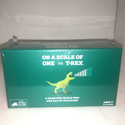 Exploding Kittens On a Scale of One to T-Rex Card Game NEW