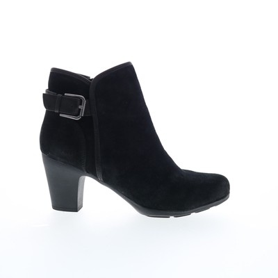 Comfortiva Namari CT0039921 Womens Black Suede Zipper Ankle & Booties Boots