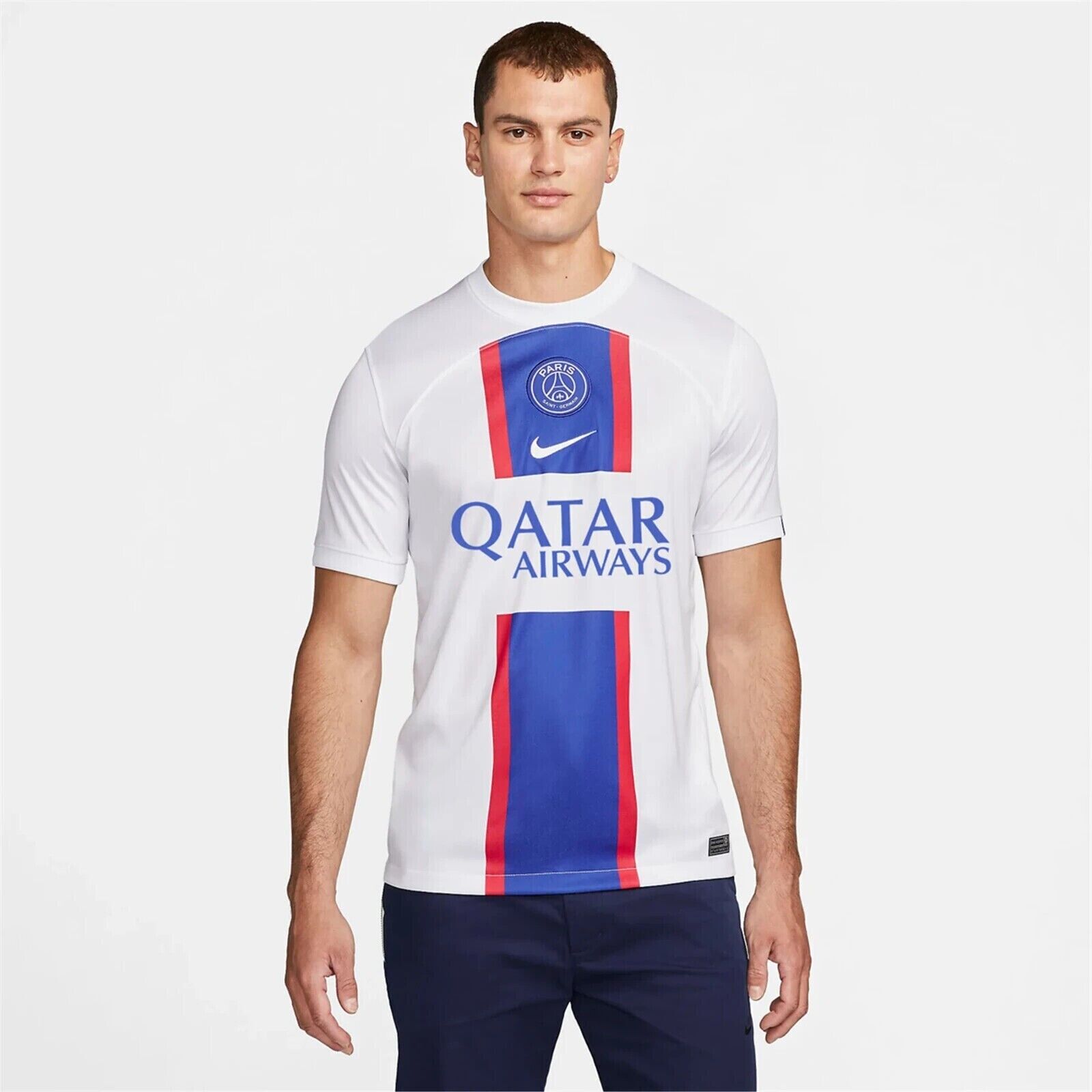 Nike Paris Saint-Germain 2022-2023 Stadium Third Jersey LARGE White DN2716-101 Nike Paris Saint-Germain 2022-2023 Stadium Third Jersey LARGE White DN2716-101