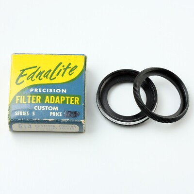 Ednalite #514 Series V Step-Up Adapter for Zeiss Contessa/Contina/etc. f/3.5 50