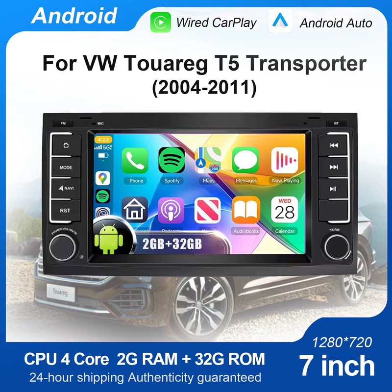 6.2"Android Car Radio for VW Volkswagen Touareg T5 Transporter Multimedia Player