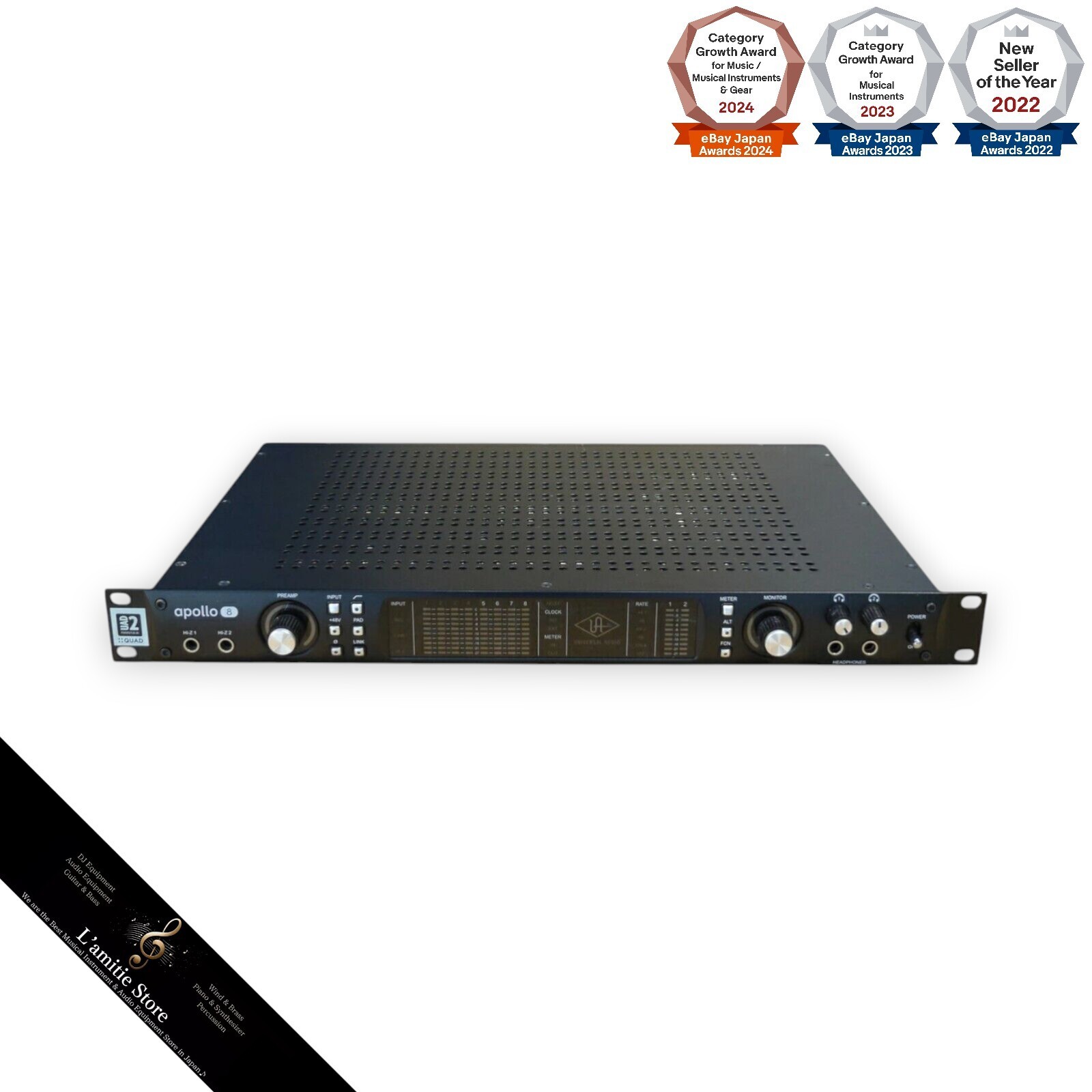 【美品】ユニバーサルオーディオ Apollo 8 製品登録するとプラグインもらえる 2025/09/30迄] UNIVERSAL
