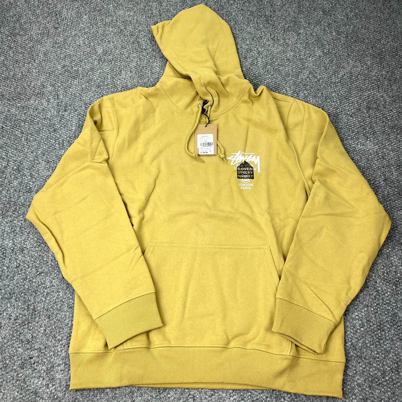 STUSSY × DOVER STREET MARKET ワールドツアーパーカー Stussy X Dover Street Market DSM World Tour Zip Hoodie Mens