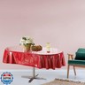 FeelingWarm Clear Table Protector - Oval Clear Vinyl Tablecloth Cover Transparent Plastic Kitchen Waterproof Protector 60x 90 Inch, Oval