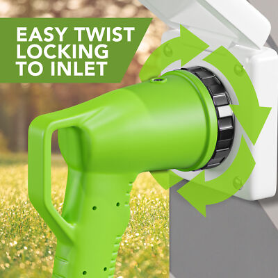 Leisure Cords RV Power Cord Adapter 30 amp Male to 50 amp twist lock 90 Degree