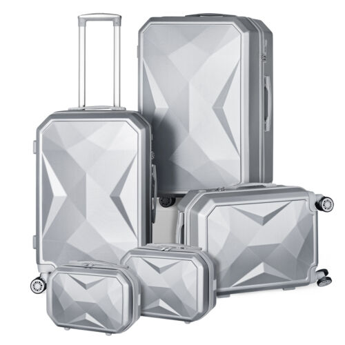 5PCS Luggage Set Suitcase Hard Shell ABS with TSA Lock Spinn