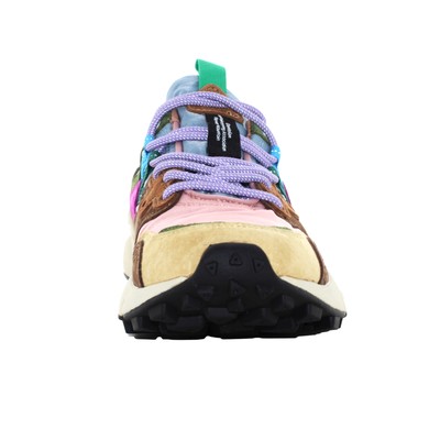 Pre-owned Flower Mountain A24us Women Low Sneakers 0012017817.01.1e97 Yamano 3 Woman In Pink