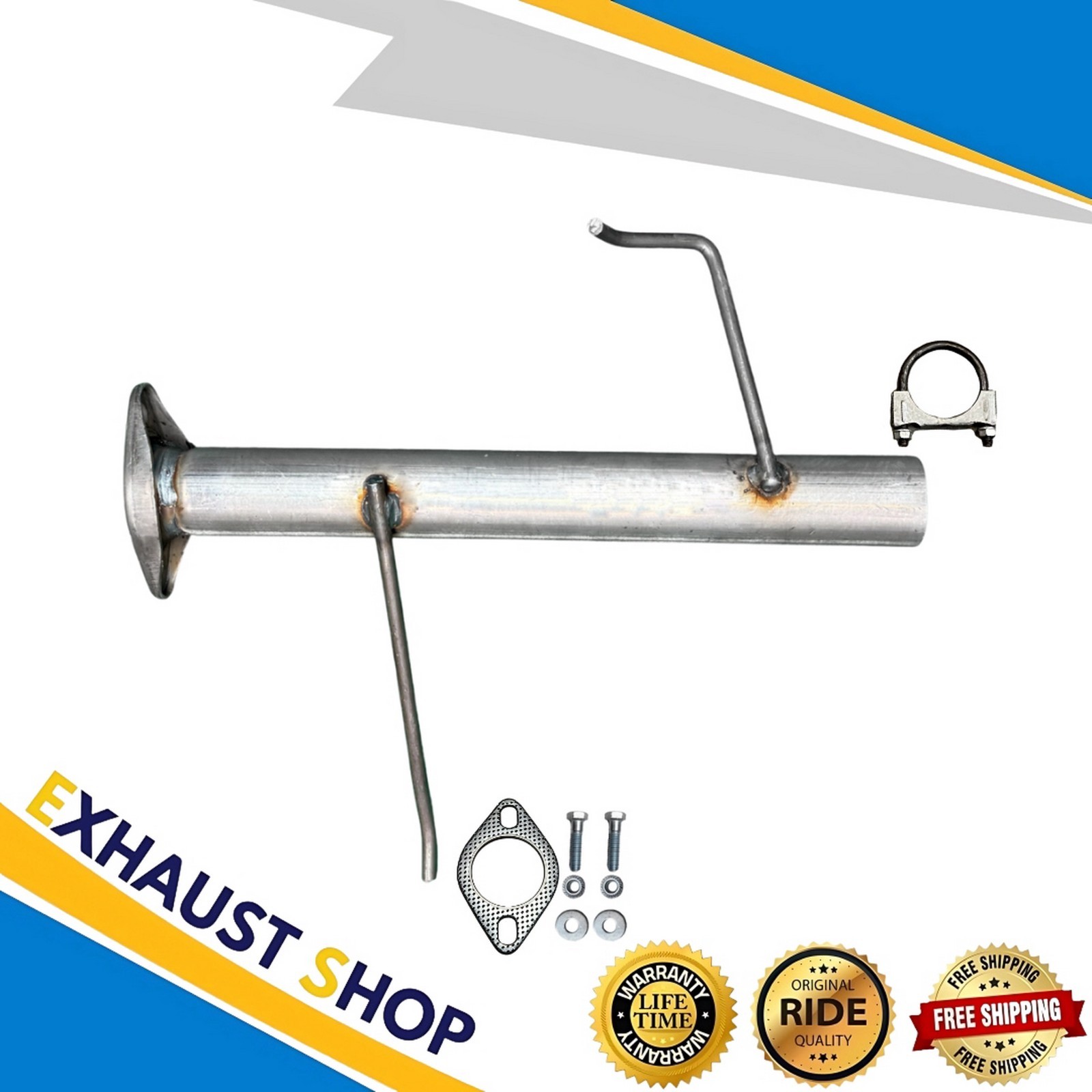 Rear Exhaust Pipe For 2001 2002 2003 2004 Chevrolet Tracker 2.5L 4 Door FastShip