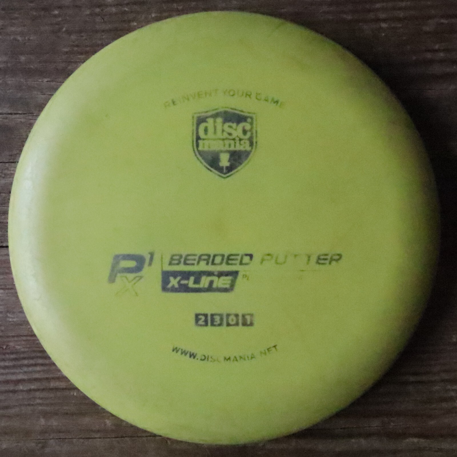🔥Discmania P1X Beaded Putter X-line 171g yellow OOP RARE🔥