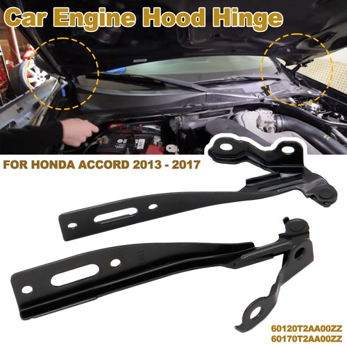 2X Car Hood Hinges Driver Passenger Side for 13~2017 Honda Accord Sedan