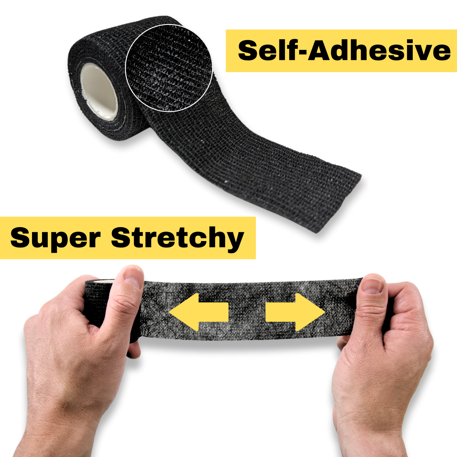 24-Rolls Self Adhesive Bandage Wrap, Vet Tape, Medical Tape (2 In x 5 Yds)