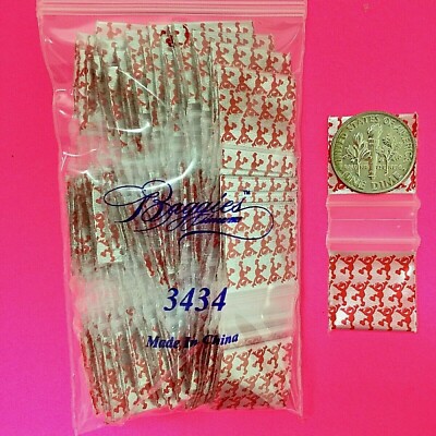 BaggiesSince1987 - 3434 Zip Seal DESIGN BAGS 3MIL METALLIC PRINTED,  Details 