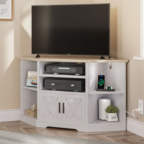 For Up To 55'' Tv Console Entertainment Center With Power Outlet