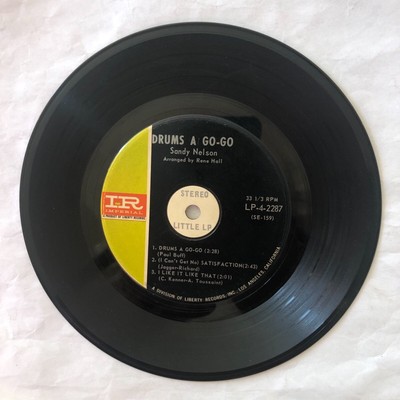 Sandy Nelson - Drums A Go-Go - 6 Songs - 33 RPM Imperial Records 7  Vinyl
