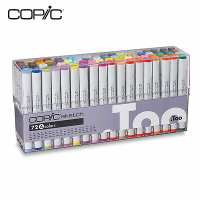 Copic Sketch Marker 72 Color Set A,B, C, D, E Premium Artist Markers