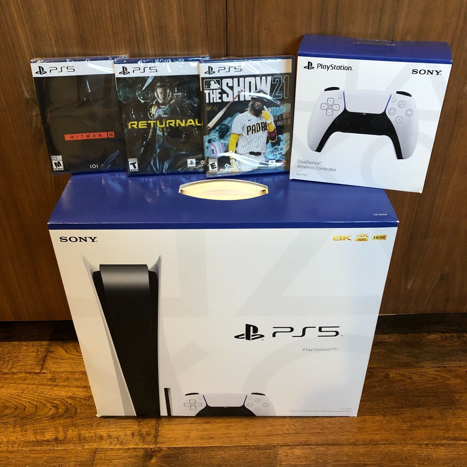 Online Sale: Sony PlayStation 5 PS5 Console Gamestop System Bundle 3 Games + Extra Controller