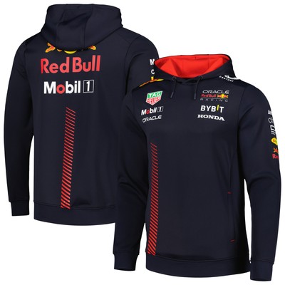 Men's Castore Navy Red Bull Racing 2023 Pullover Hoodie