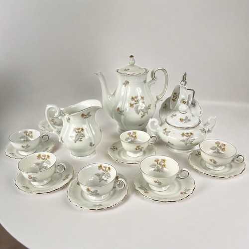 Tazzina Da Caffe Antica In Porcellana Bavaria Tazza Tazzine Oro Con Piattino 900 44429041860875