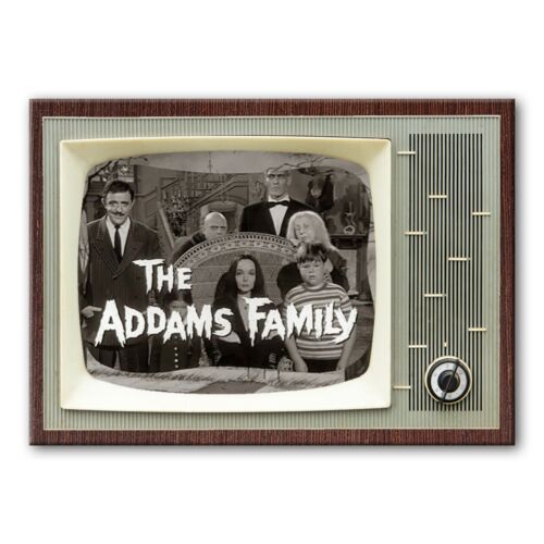 ADDAMS FAMILY Classic TV 3.5 inches x 2.5 inches Steel FRIDGE MAGNET