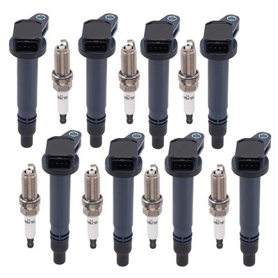8x Ignition Coil & Spark Plug For Lexus LS460 V8 4.6L 2007-2017 90919-A2005