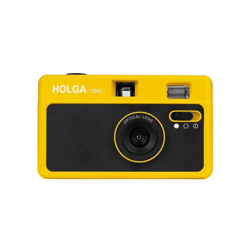 Holga 135ac 35mm Kamera Gelb Motorisierte Analogkamera Kleinbild Analog