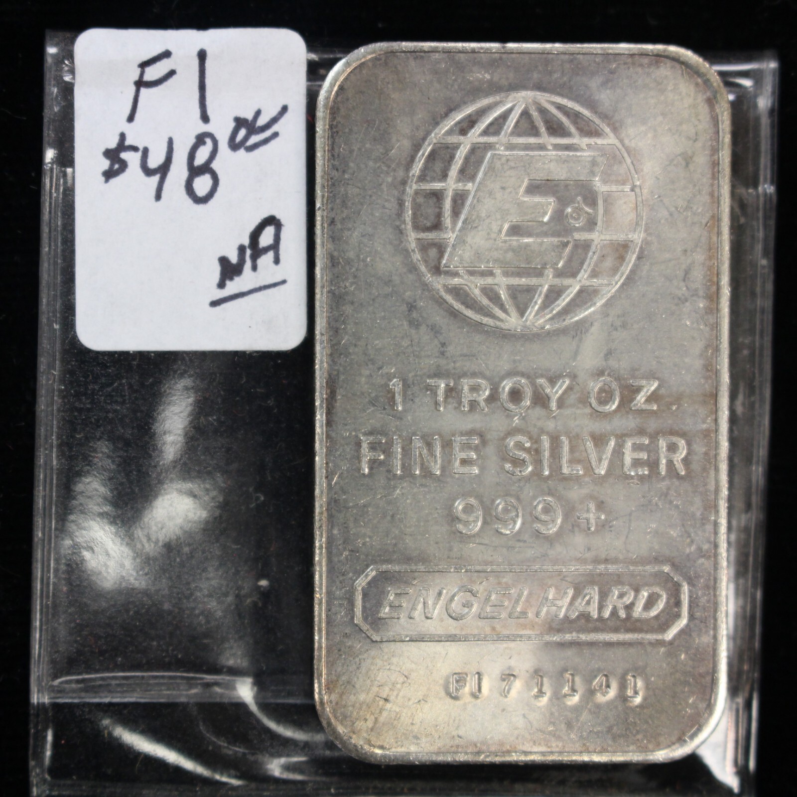 999ファインシルバー 1トロイオンス 銀バー 1981年 999ファインシルバー 1トロイオンス 銀バー 1981年 A-MARK 1oz