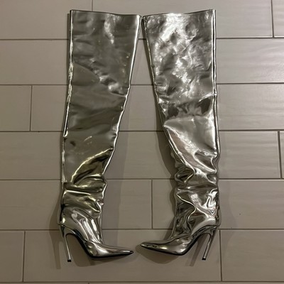 【送料&関税込】Balenciaga Knife Heeled Thigh-high Boots Balenciaga Knife Heeled Thigh-high Boots | italist